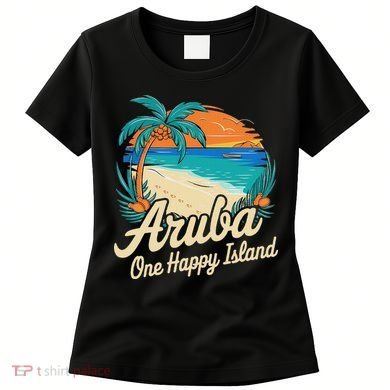 Aruba One Happy Island Souvenir Women's T-Shirt