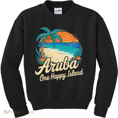 Aruba One Happy Island Souvenir Kids Sweatshirt