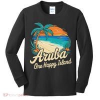 Aruba One Happy Island Souvenir Kids Long Sleeve Shirt thumb 0