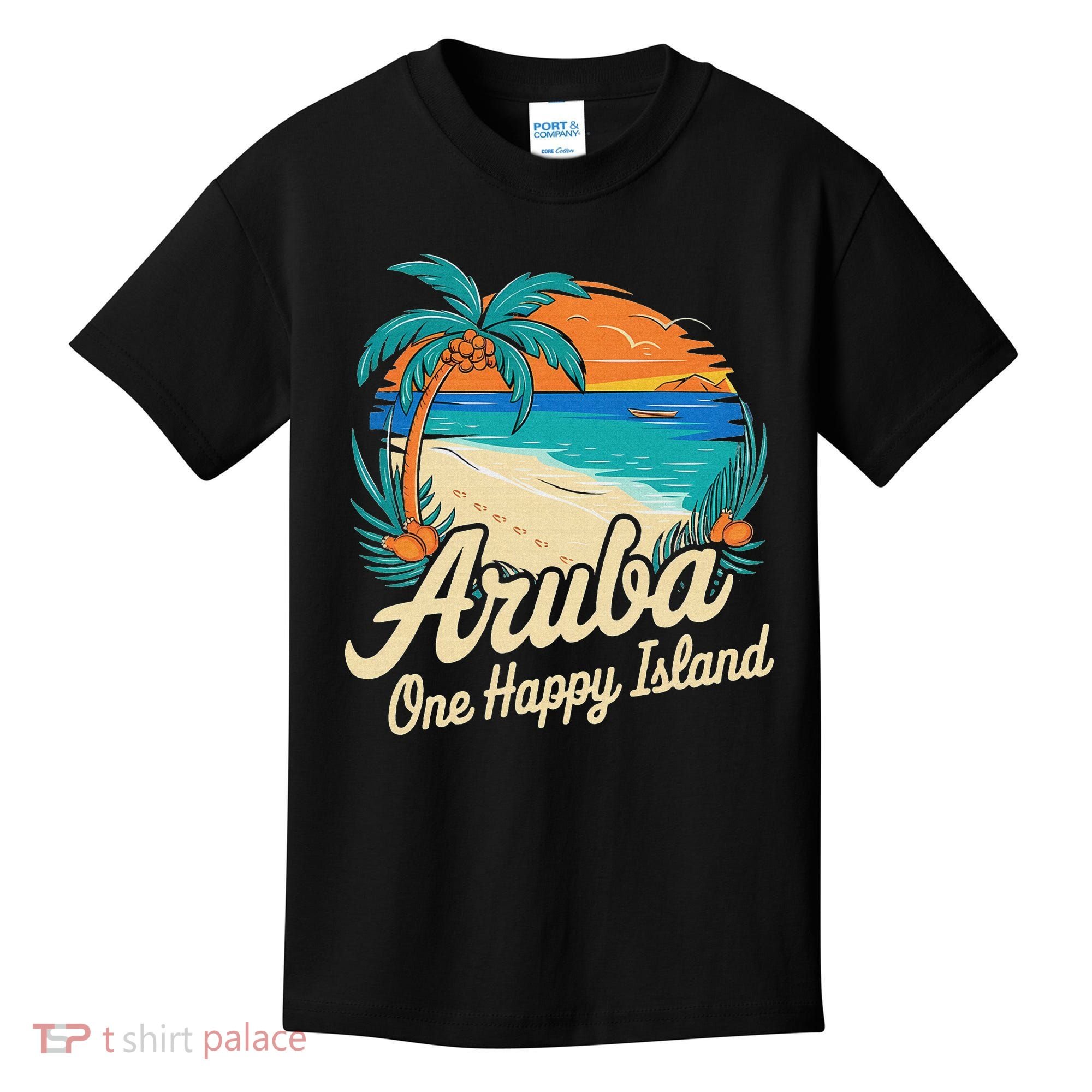Aruba One Happy Island Souvenir Kids T-Shirt