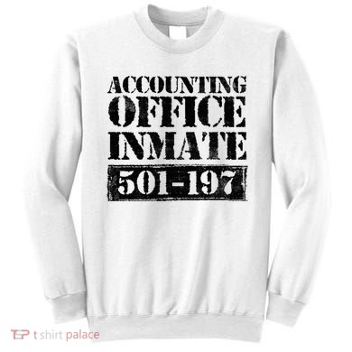 Accounting Office Inmate Jail Halloween Costume Accountant Sweatshirt