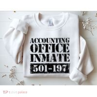 Accounting Office Inmate Jail Halloween Costume Accountant Sweatshirt thumb 2