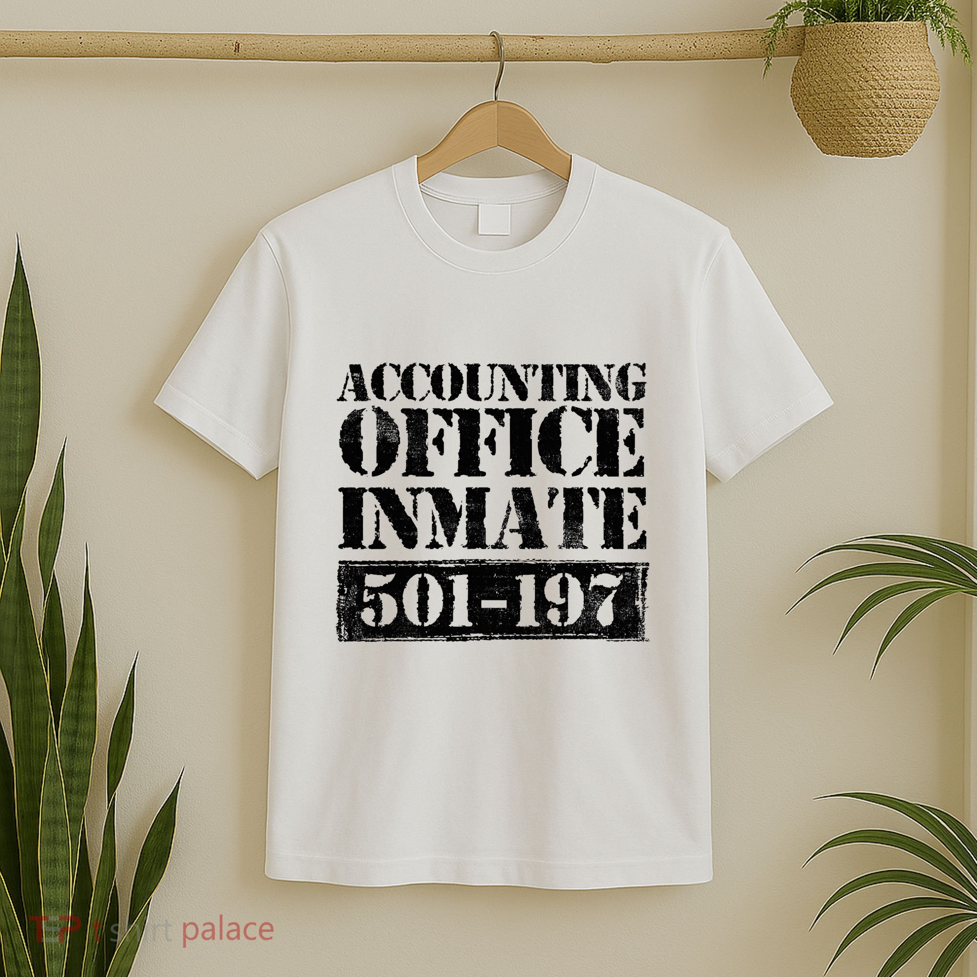 Accounting Office Inmate Jail Halloween Costume Accountant T-Shirt