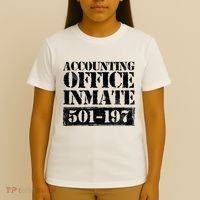 Accounting Office Inmate Jail Halloween Costume Accountant T-Shirt thumb 4