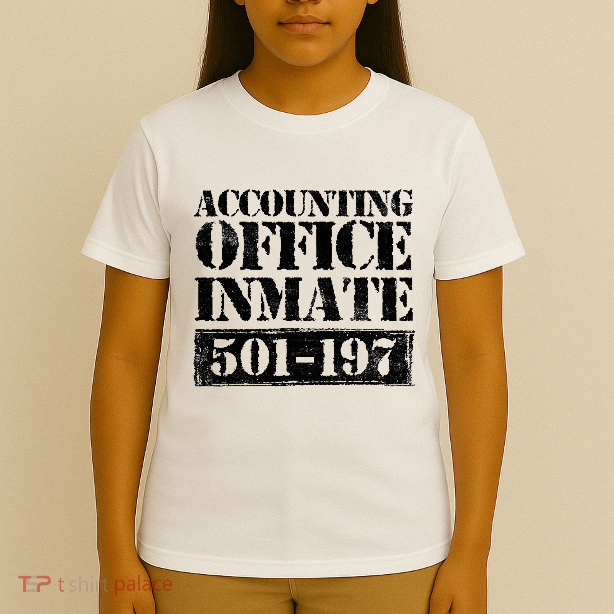 Accounting Office Inmate Jail Halloween Costume Accountant T-Shirt