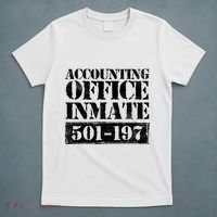 Accounting Office Inmate Jail Halloween Costume Accountant T-Shirt thumb 5