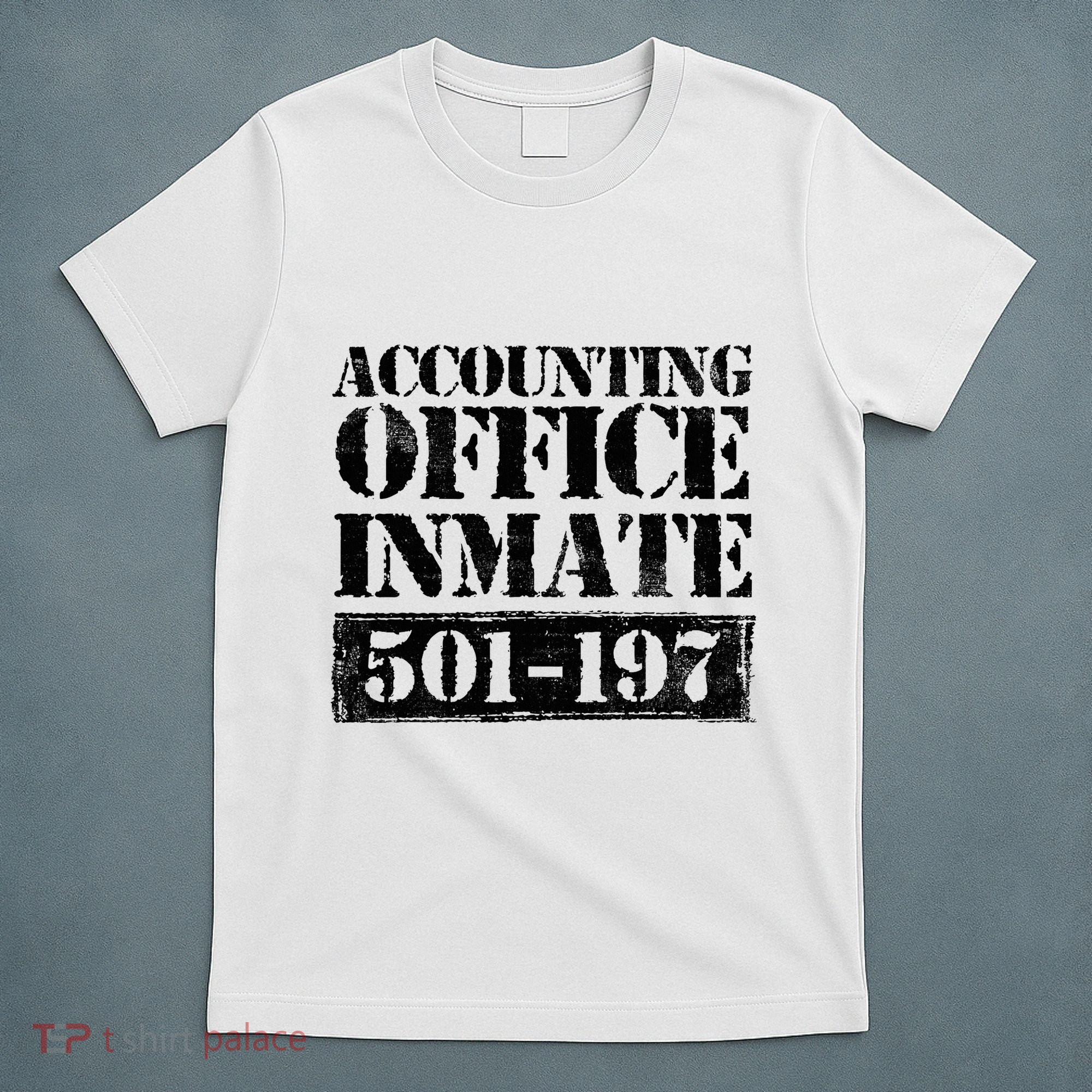 Accounting Office Inmate Jail Halloween Costume Accountant T-Shirt
