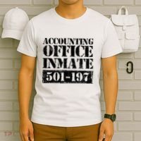 Accounting Office Inmate Jail Halloween Costume Accountant T-Shirt thumb 6