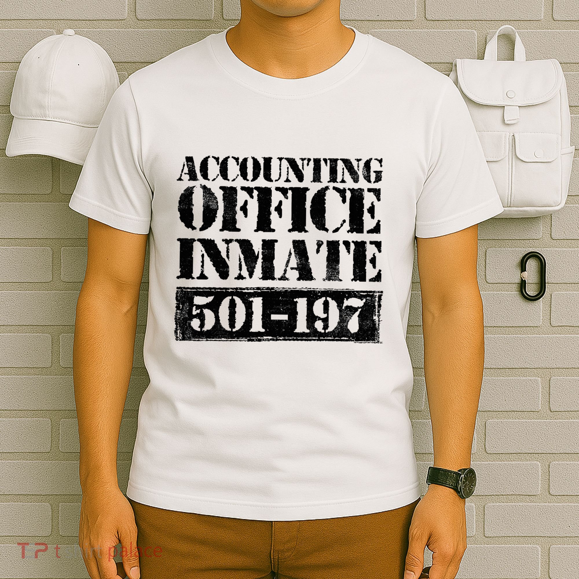 Accounting Office Inmate Jail Halloween Costume Accountant T-Shirt