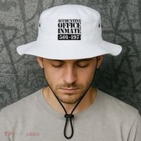 Accounting Office Inmate Jail Halloween Costume Accountant Bucket Hat thumb 2