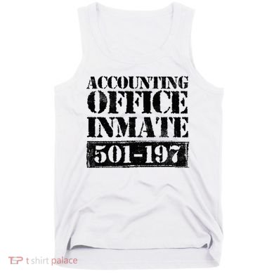 Accounting Office Inmate Jail Halloween Costume Accountant Tank Top