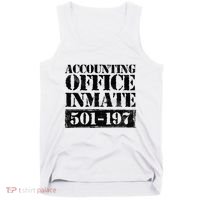 Accounting Office Inmate Jail Halloween Costume Accountant Tank Top thumb 0