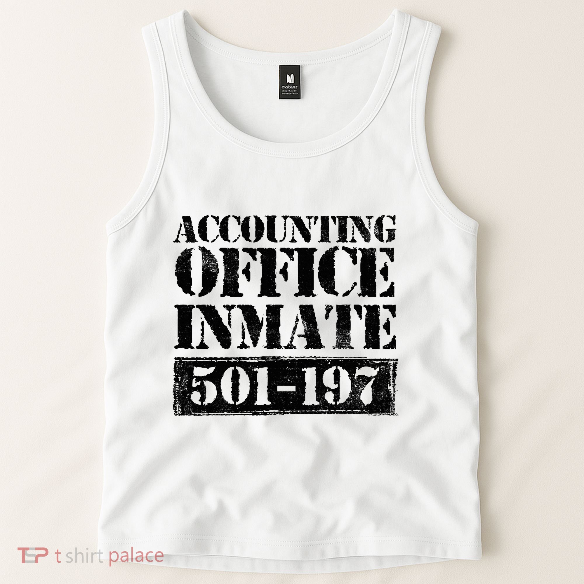 Accounting Office Inmate Jail Halloween Costume Accountant Tank Top