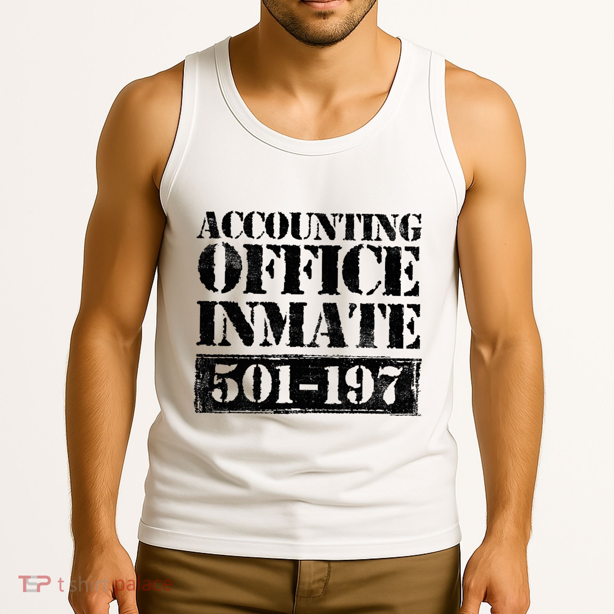 Accounting Office Inmate Jail Halloween Costume Accountant Tank Top
