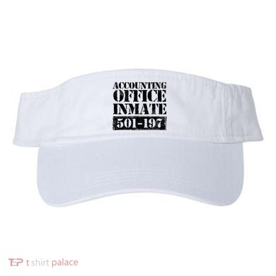 Accounting Office Inmate Jail Halloween Costume Accountant Visor