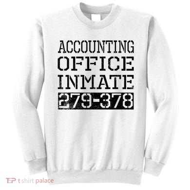 Accounting Office Inmate Novelty Prison Jail Halloween Sweatshirt