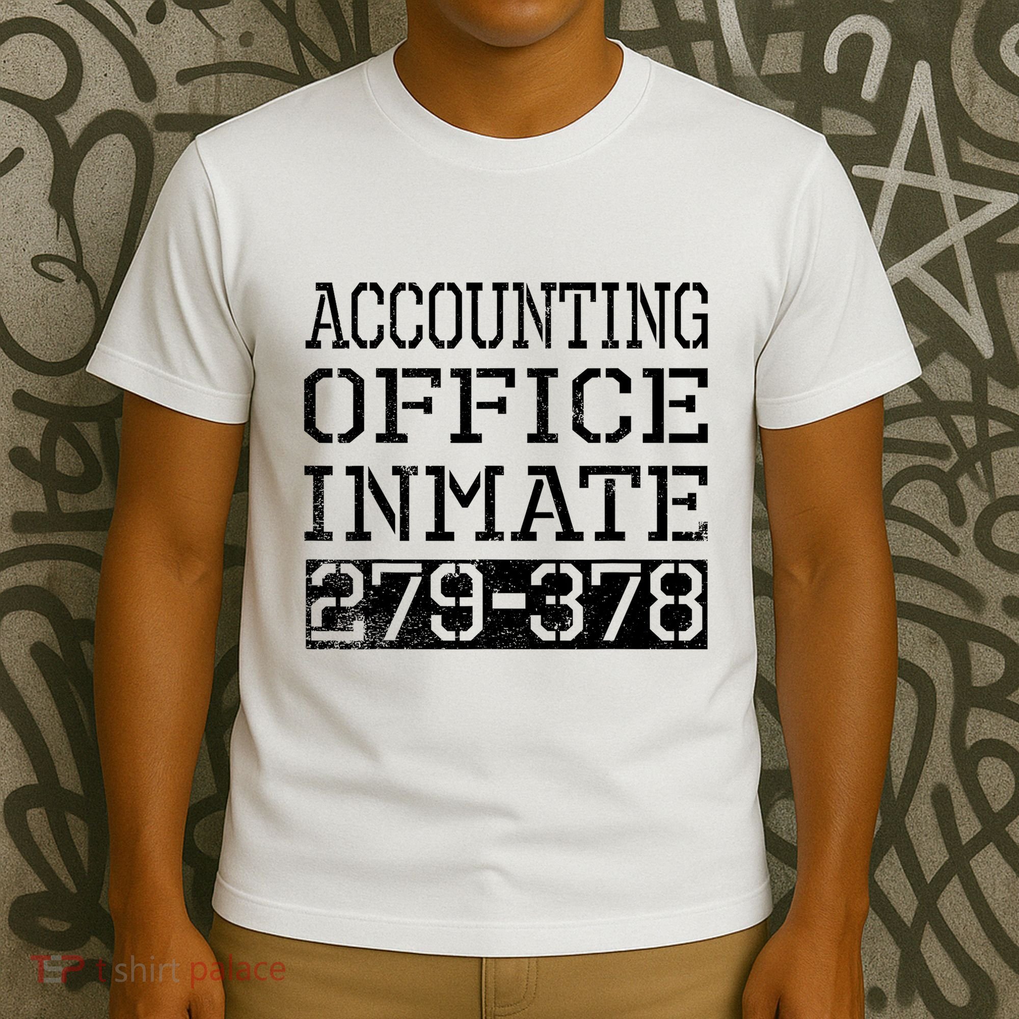 Accounting Office Inmate Novelty Prison Jail Halloween T-Shirt