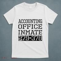 Accounting Office Inmate Novelty Prison Jail Halloween T-Shirt thumb 5