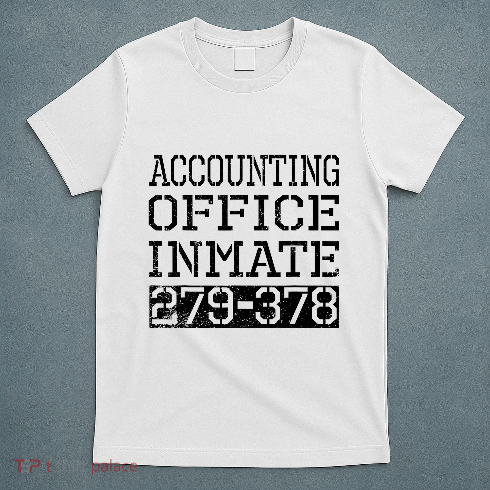 Accounting Office Inmate Novelty Prison Jail Halloween T-Shirt
