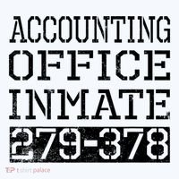 Accounting Office Inmate Novelty Prison Jail Halloween Polo thumb 3