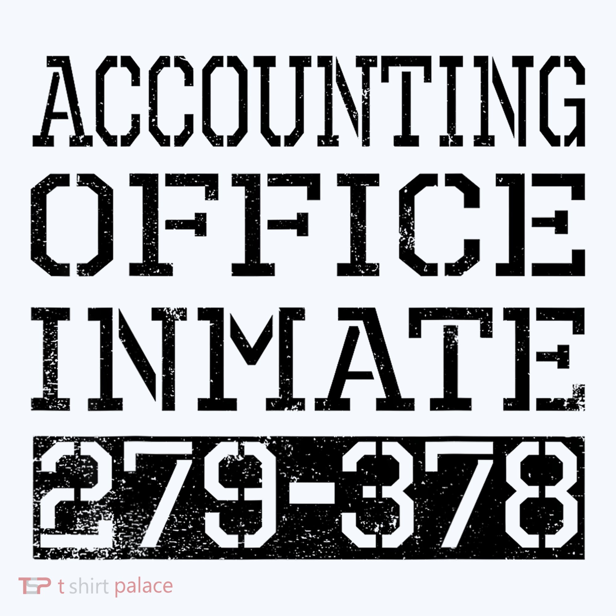 Accounting Office Inmate Novelty Prison Jail Halloween Polo