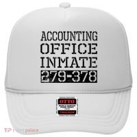 Accounting Office Inmate Novelty Prison Jail Halloween Hat thumb 0