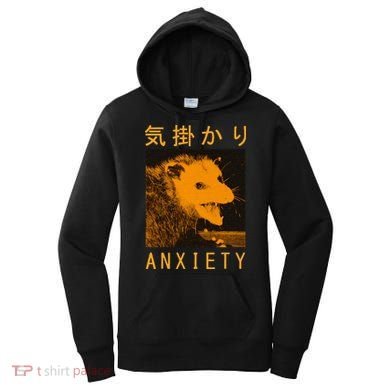 Anxiety Opossum Japanese Women's Hoodie