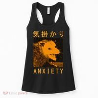 Anxiety Opossum Japanese Women's Tank Top thumb 0