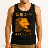 Anxiety Opossum Japanese Tank Top thumb 3