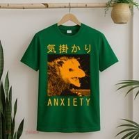 Anxiety Opossum Japanese T-Shirt thumb 2