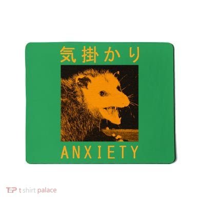 Anxiety Opossum Japanese Mousepad