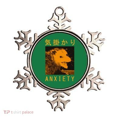 Anxiety Opossum Japanese Ornament