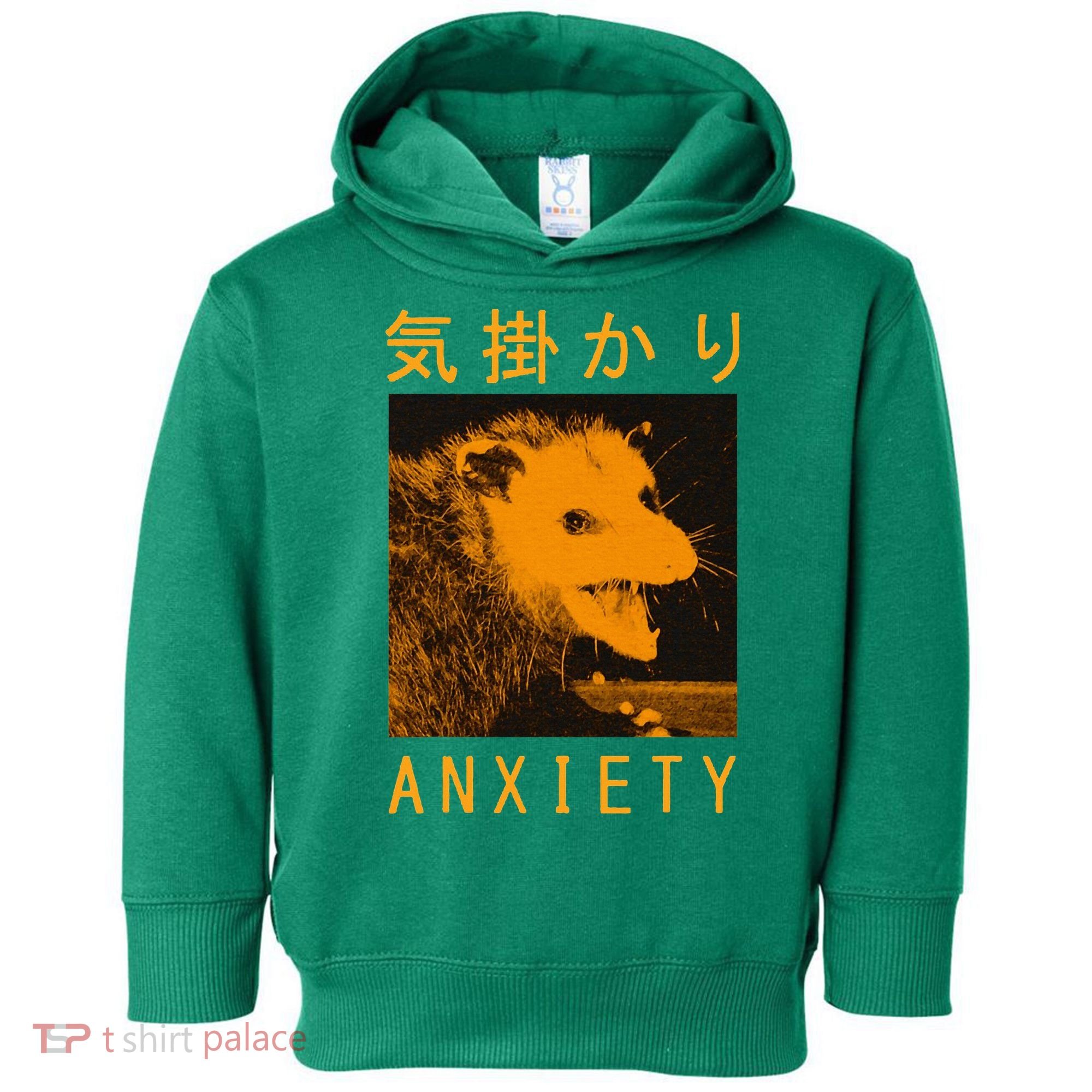 Anxiety Opossum Japanese Toddler Hoodie