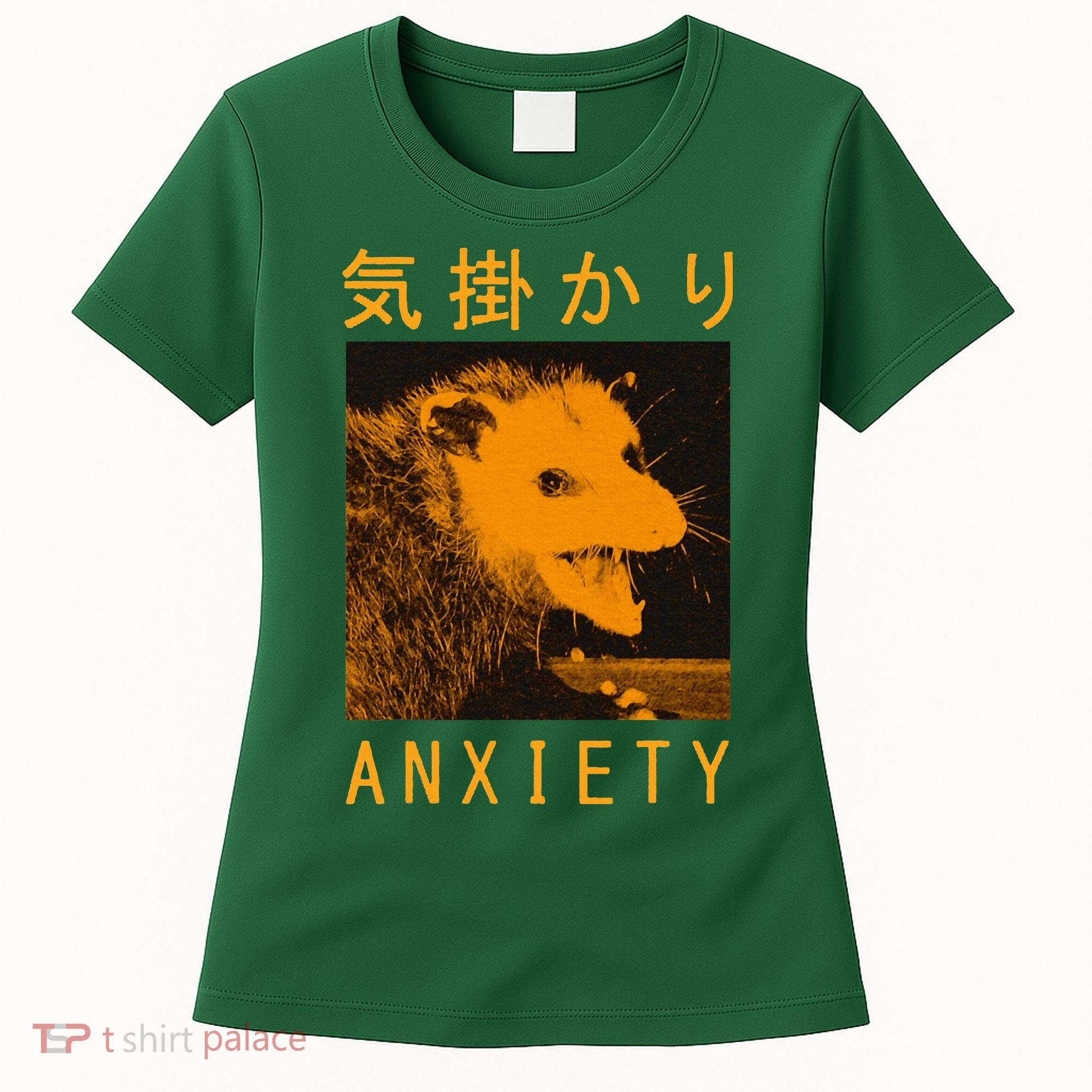 Anxiety Opossum Japanese Women's T-Shirt