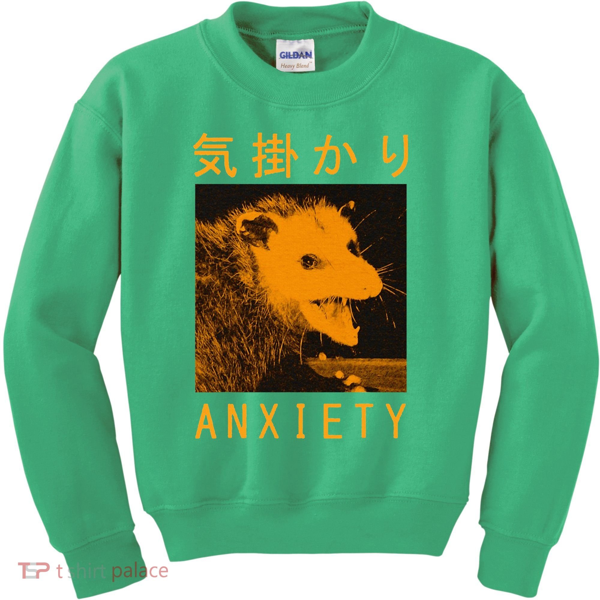Anxiety Opossum Japanese Kids Sweatshirt