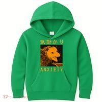 Anxiety Opossum Japanese Kids Hoodie thumb 0