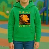 Anxiety Opossum Japanese Kids Hoodie thumb 3