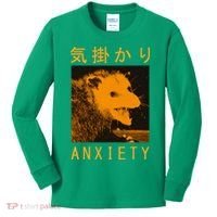 Anxiety Opossum Japanese Kids Long Sleeve Shirt thumb 0