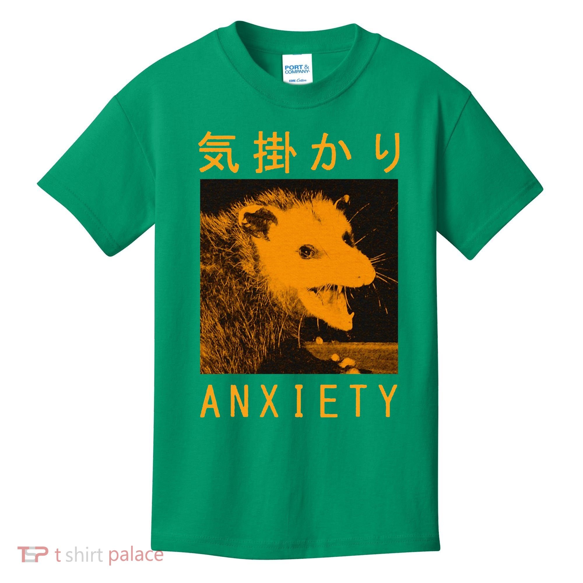 Anxiety Opossum Japanese Kids T-Shirt