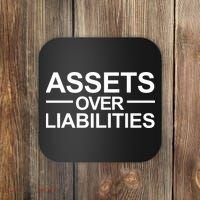 Assets Over Liabilities Accountant Inspirational Success Gift Coaster thumb 0