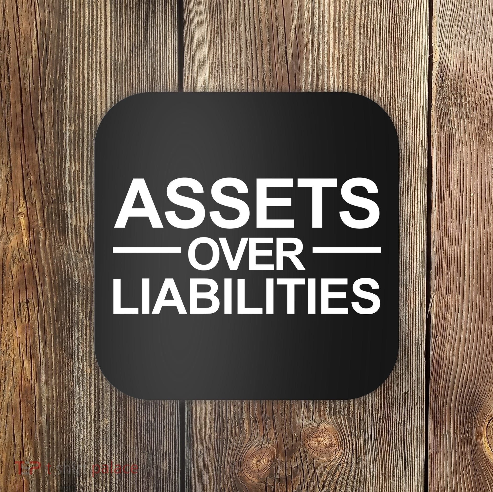 Assets Over Liabilities Accountant Inspirational Success Gift Coaster
