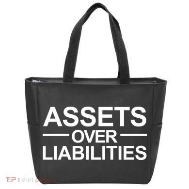 Assets Over Liabilities Accountant Inspirational Success Gift Tote Bag