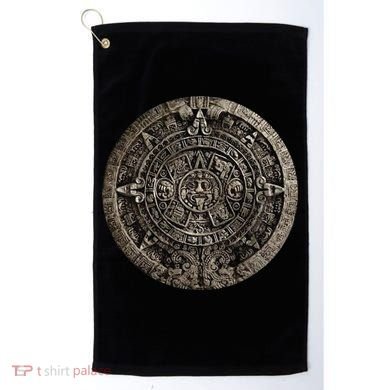 Aztec Or Mayan Calendar Maya Golf Towel