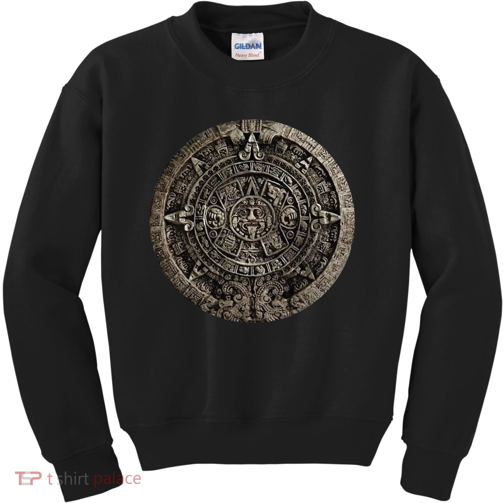Aztec Or Mayan Calendar Maya Kids Sweatshirt