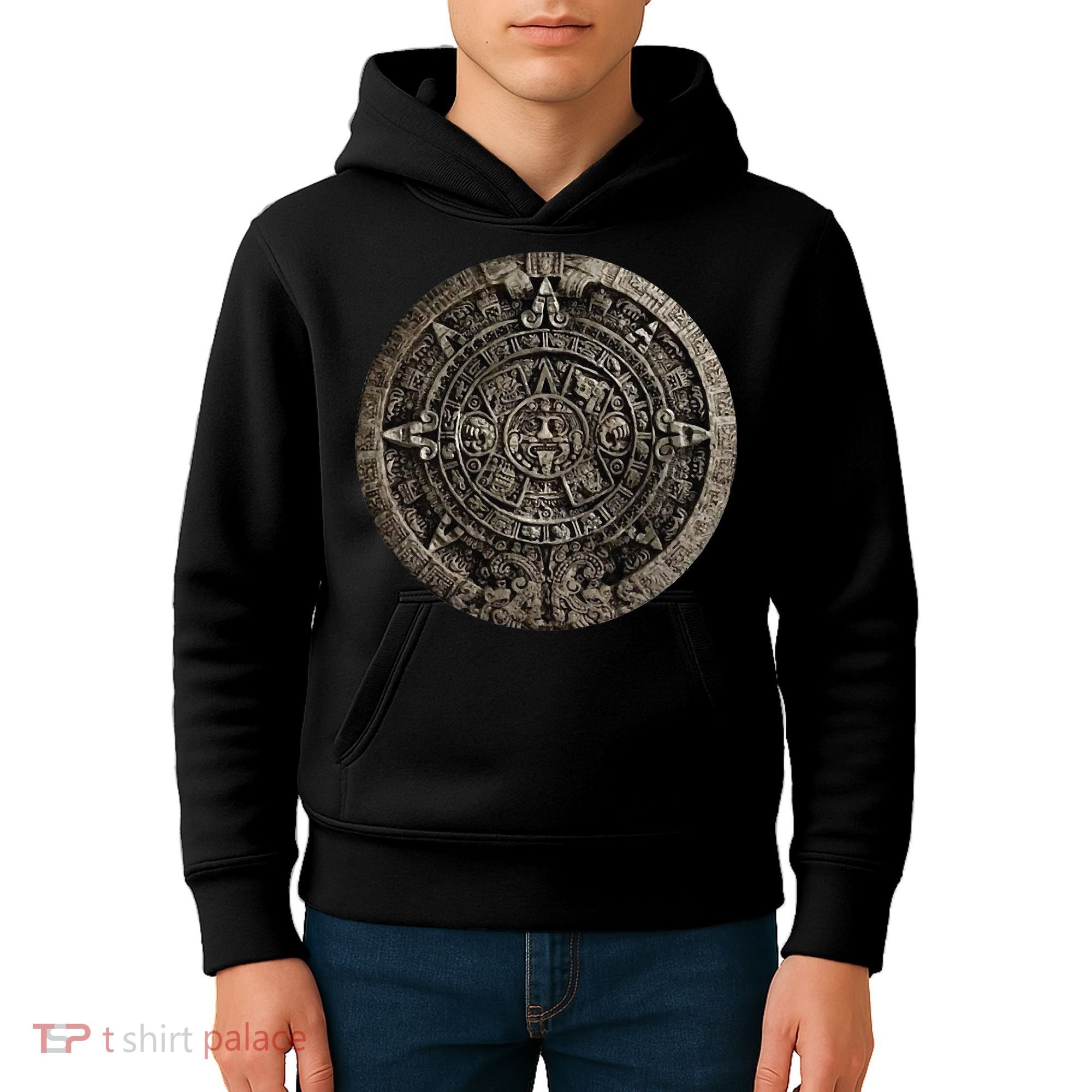 Aztec Or Mayan Calendar Maya Kids Hoodie