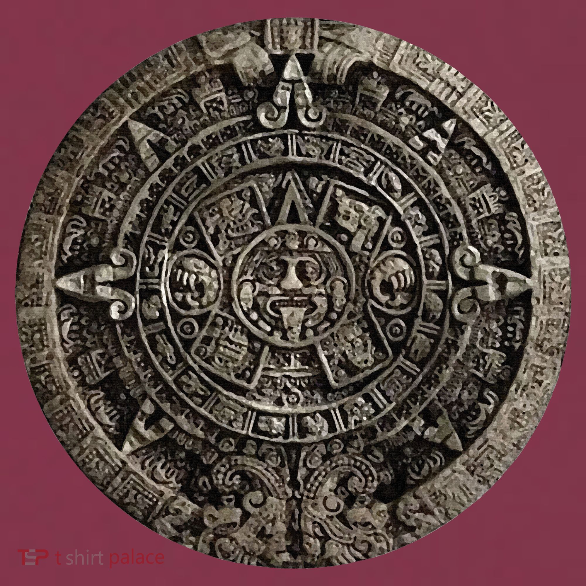 Aztec Or Mayan Calendar Maya 16oz Travel Tumbler