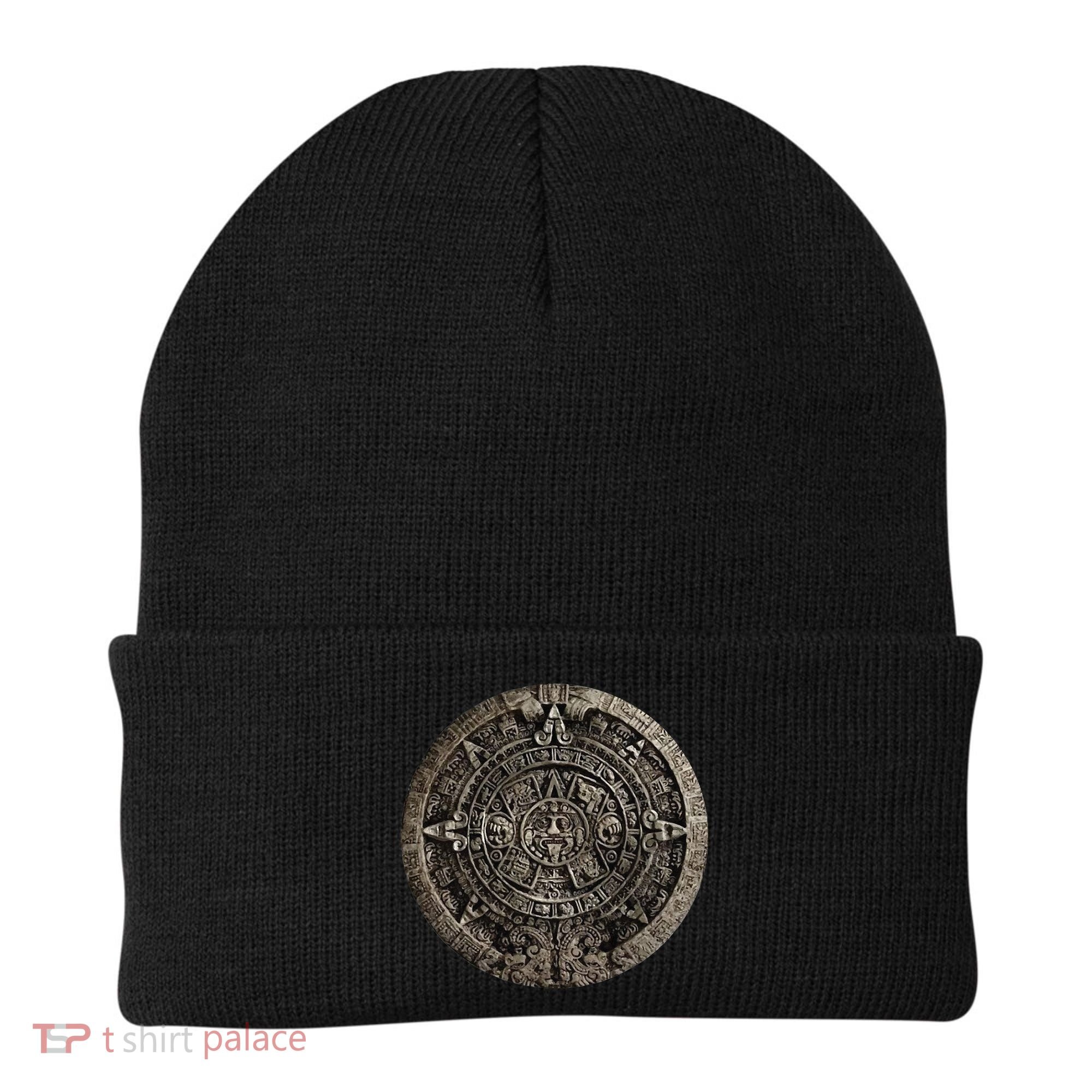 Aztec Or Mayan Calendar Maya Men Women Kids Beanie