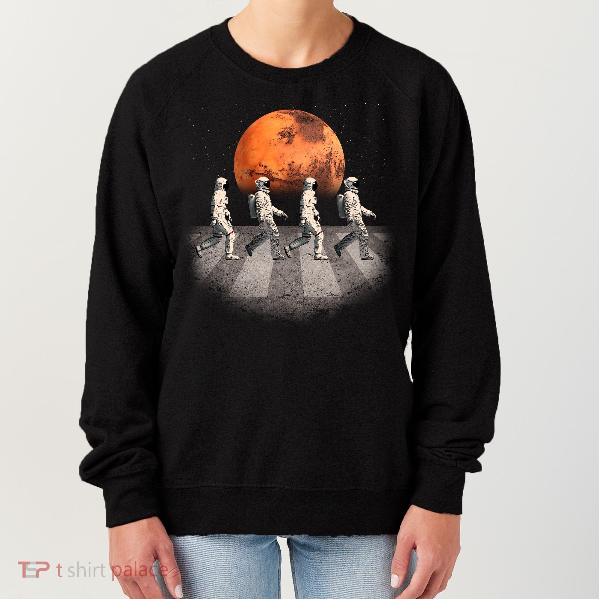 Astronauts Occupy Mars Crosswalk Women's Sweatshirt