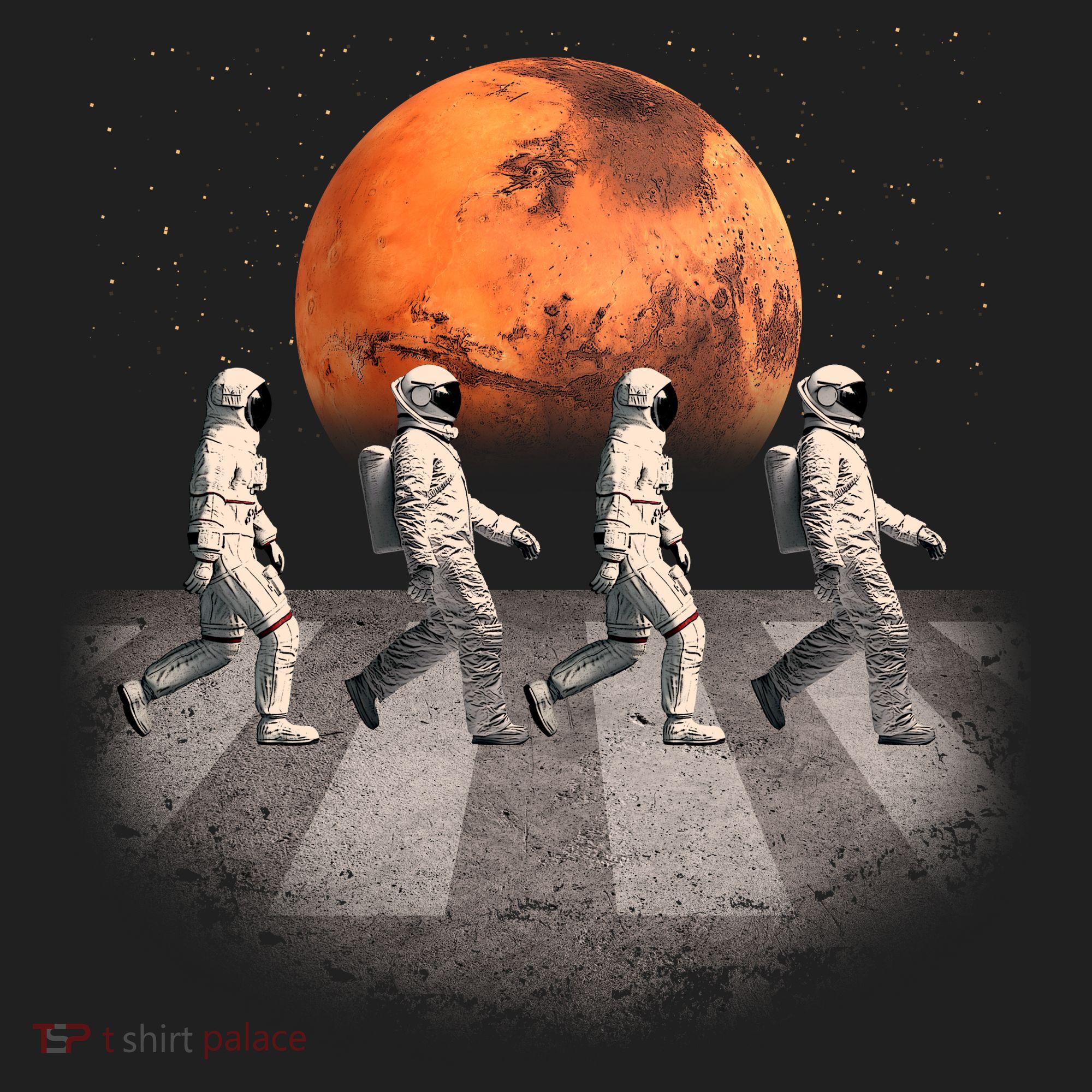 Astronauts Occupy Mars Crosswalk Women's Sweatshirt