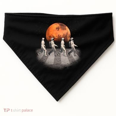 Astronauts Occupy Mars Crosswalk USA-Made Doggie Bandana